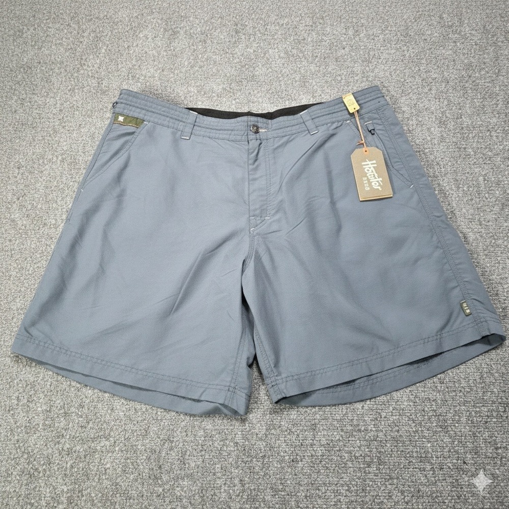 Howler Brothers Horizon Hybrid Shorts Petrol Blue‎ 40 Ripstop Quick Dry Mens NWT